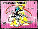 Grenadines 1988 Walt Disney 1 ¢ Multicolor Scott 939